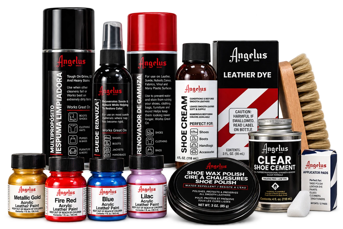 Pinturas, limpiadores, tintes y accesorios Angelus