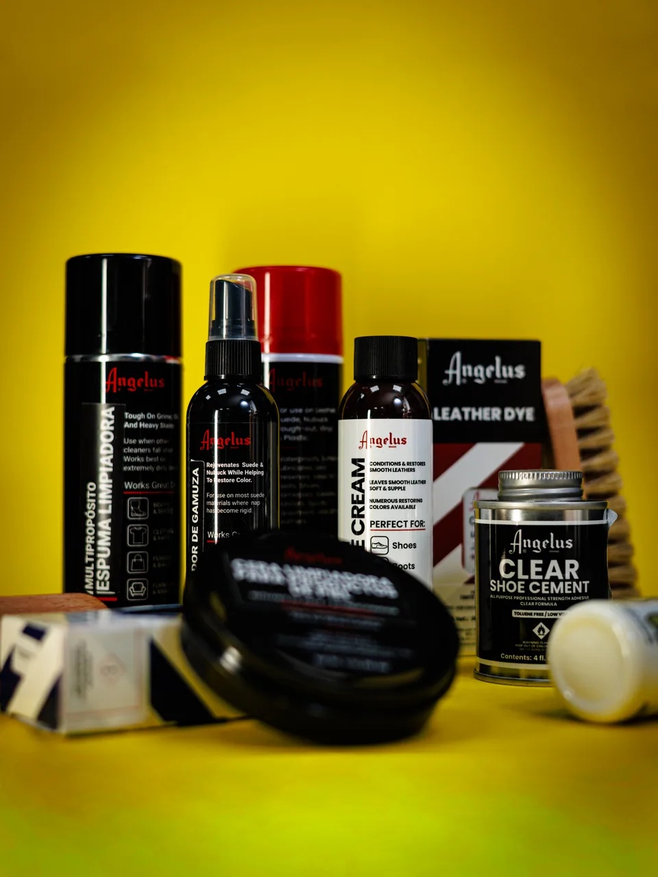 Selección de productos Angelus en Shoe Care Lindavista